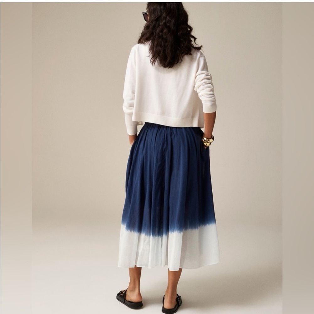 K. Crew navy and white dip dyed skirt. Size S